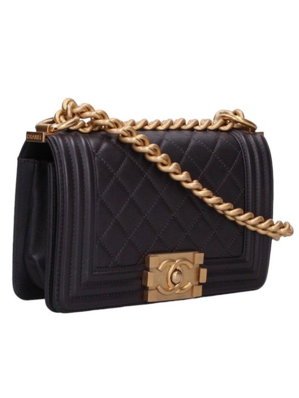 Chanel Boy 20 28 Lambskin Chain Shoulder Bag 20